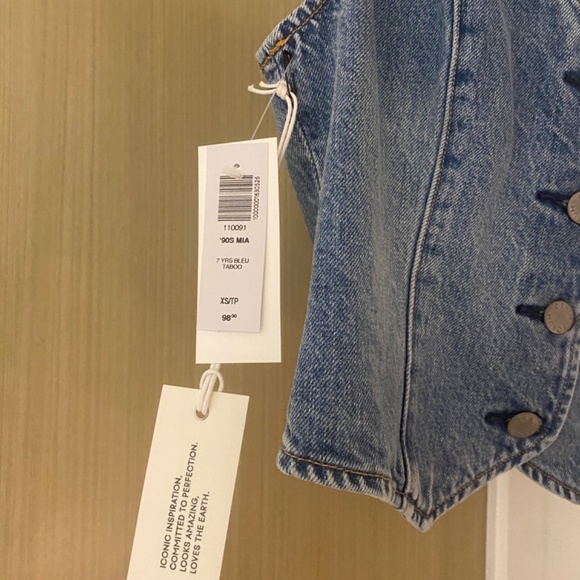 Aritzia Denim Forum ‘90’s Mia Vest - Picture 2 of 3